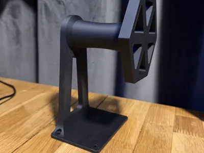 Filament spool holder (wall mounted)