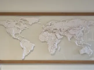 Topographic World Map