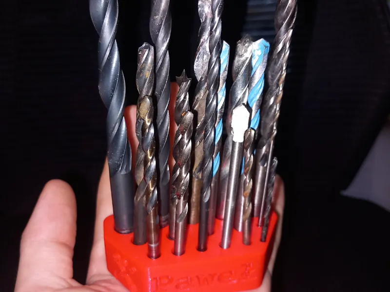 Drill Bit holder with name