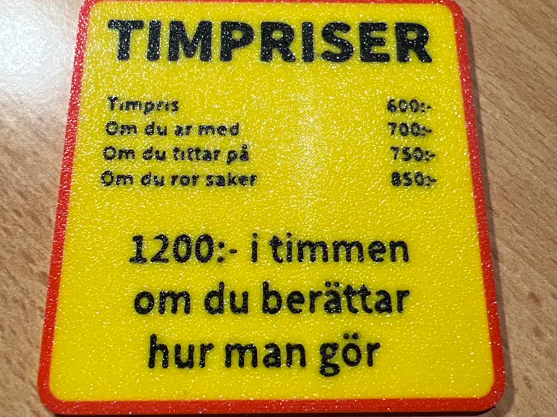 Timpriser verkstad