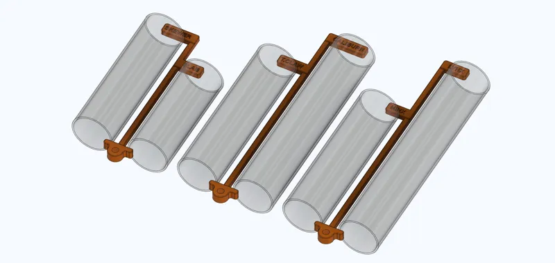 Length Gauges for 1.5"OD Nerf Hobby Plunger Tubes