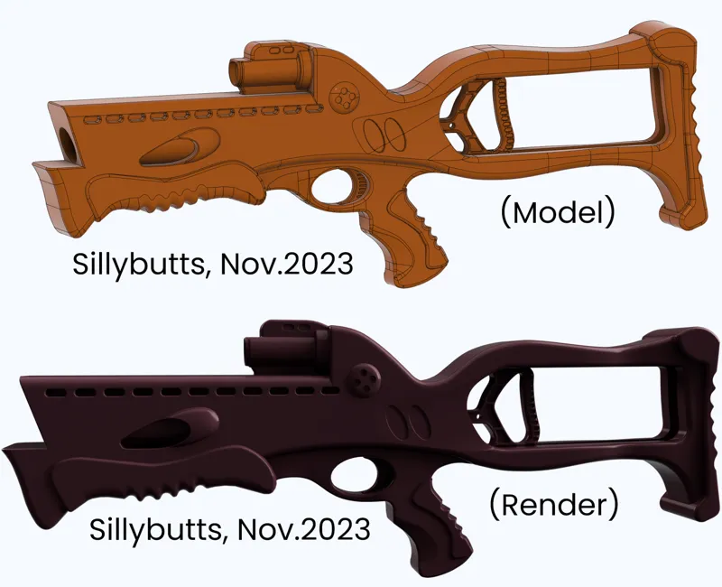 1995 Nerf Kenner Crossbow 3d Model