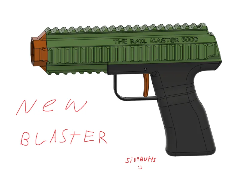 The RAIL MASTER 5000 (Picatinny Rail ""blaster"")