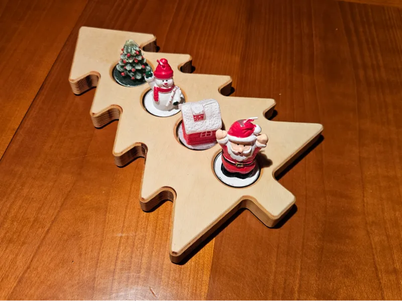 Christmas Tree Router Template Tealight Holder