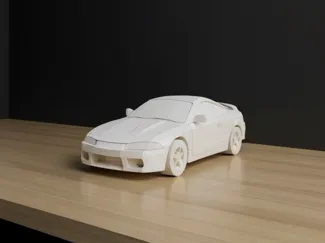 Cartoonish Mitsubishi Eclipse