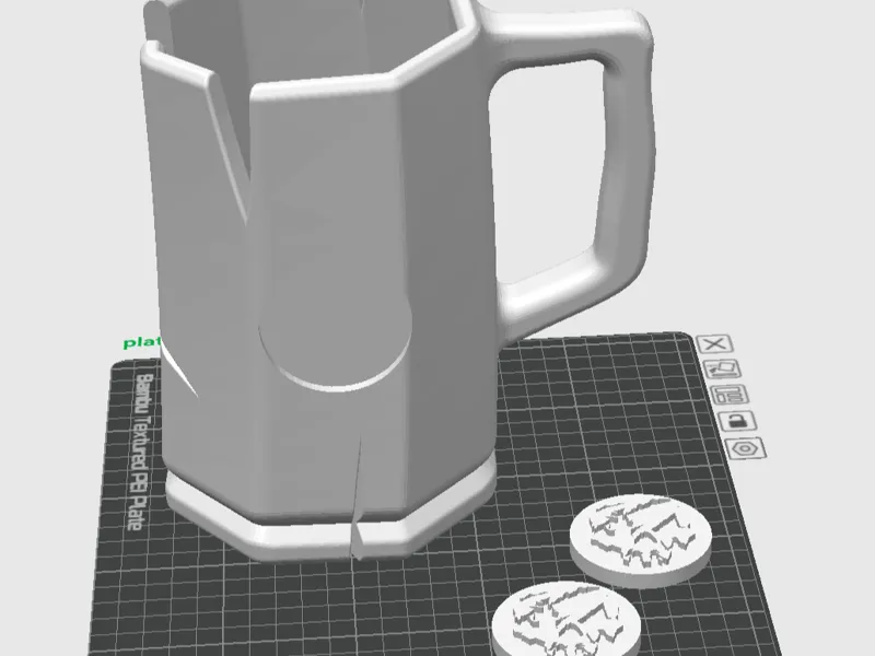Tankard with Medallion - Coaster Holder
