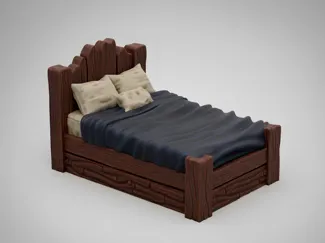 Support-Free Bed Model dnd