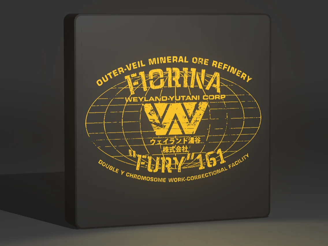 Alien 3 Fiorina Fury 161 Panel - Lightbox - Free 3D Print Model ...