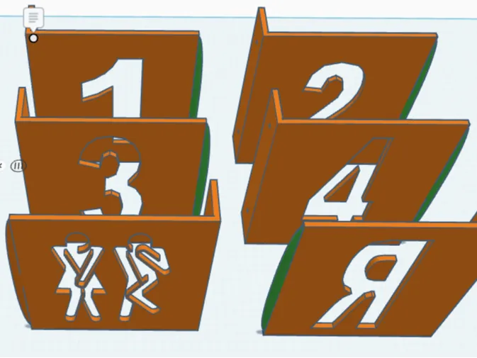 Wall Door NUMBERS