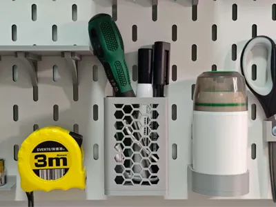 Pegboard Pencil Holder