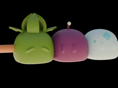 Dango Slimes from Genshin Impact