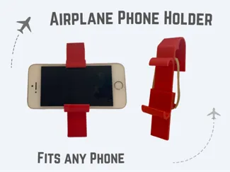Adjustable Airplane Phone Holder (Elastic Band)