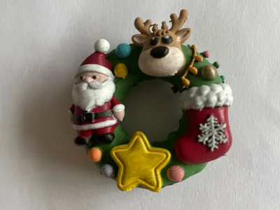 Christmas Wreath Donut