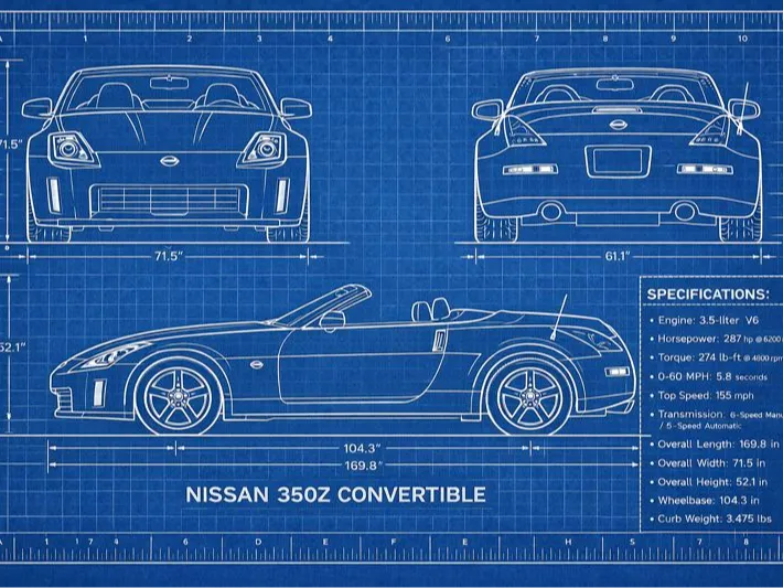 HugeForge Nissan 350Z Blueprint