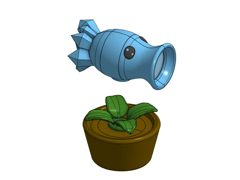 Frozen Peashooter Lamp Shell