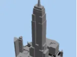 Empire state building and it's surroundings.
