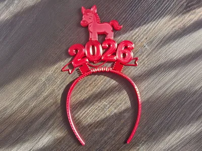 2026 Year of the Horse Fun Headband Style 2: For Street Vendors/Parent-Child/Pleasing Girlfriend/Wife/Children/New Year's Headwear