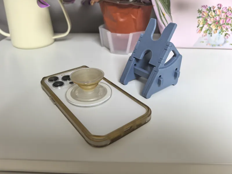 虚拟轴无级气囊专用手机支架