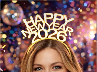 Happy New Year 2026 Headband