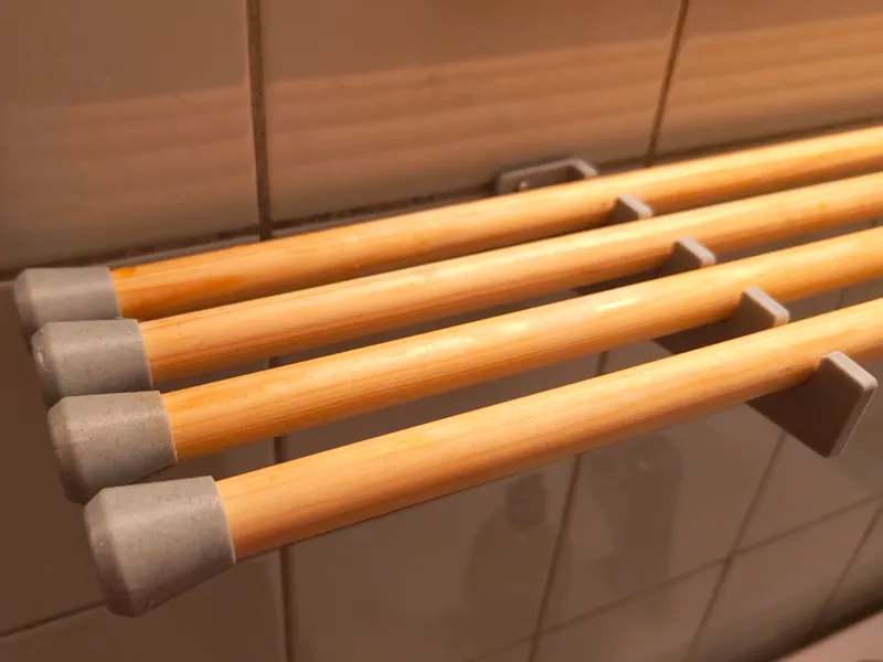 End caps for Bathroom shelf