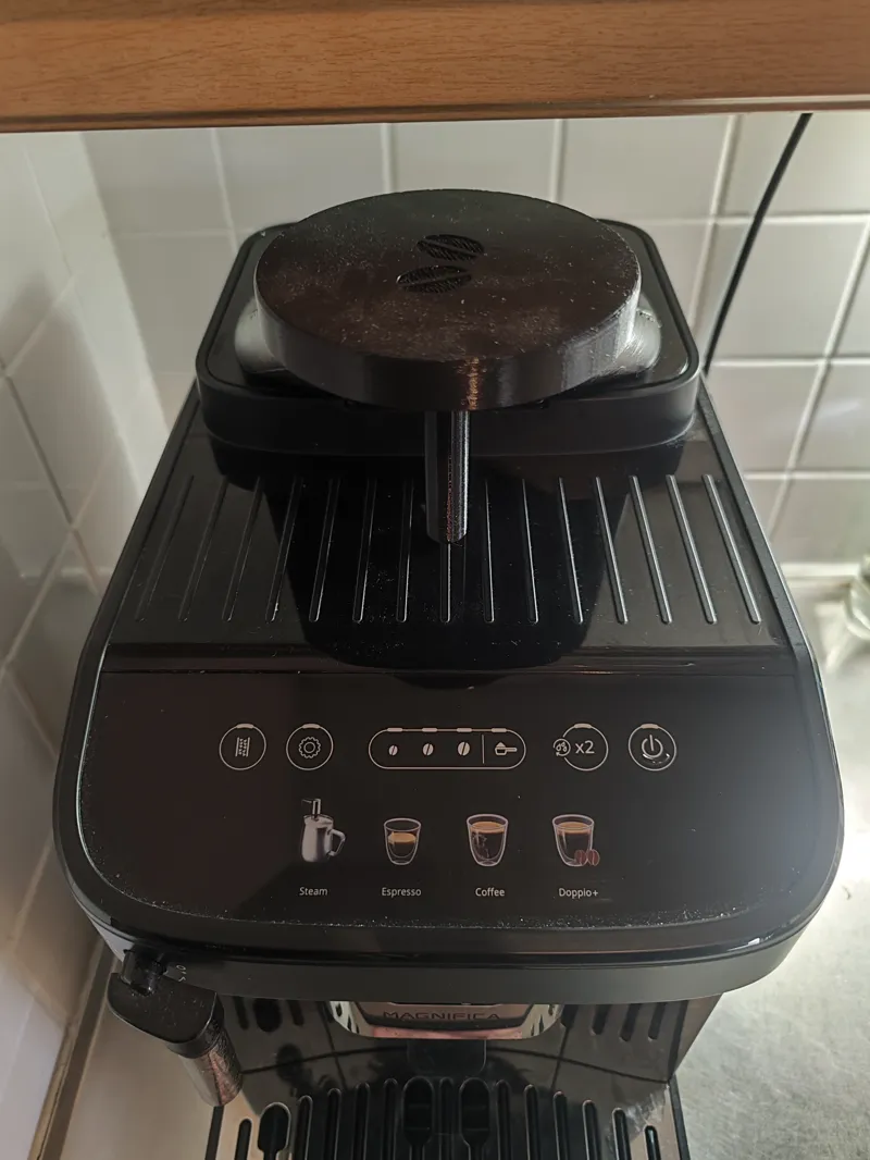 Coffee bean funnel for Delonghi magnifica evo