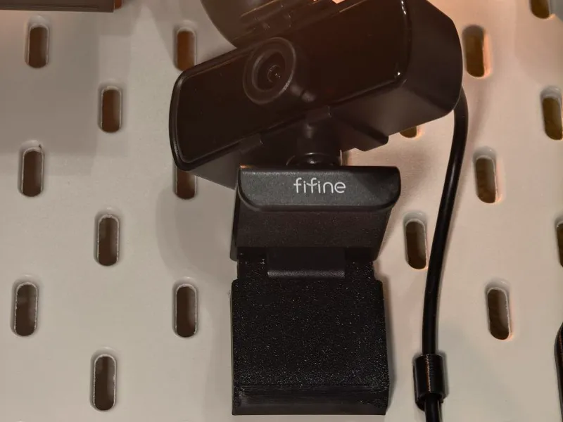 Mount the fifine k420 camera to ikea skadis