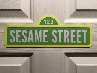 Sesame Street Sign