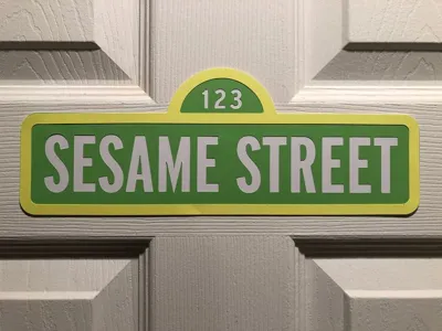 Sesame Street Sign