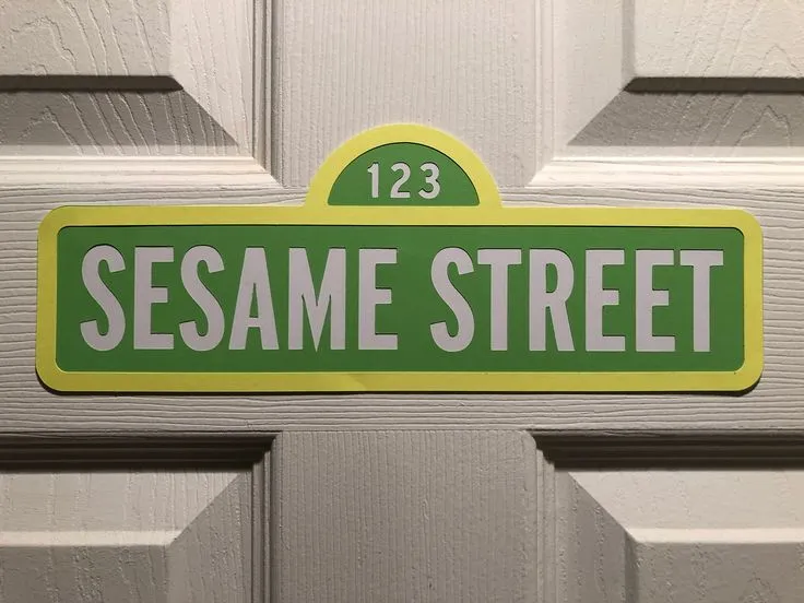 Sesame Street Sign