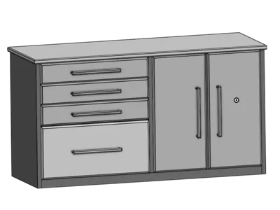 kitchen counter with draw's (draws don't function)