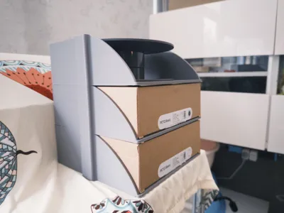 Stackable filament spool box organizer