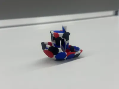 Super crazy multi-color boat 3DBenchy