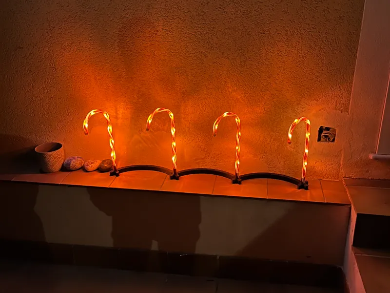 Xmas candy lights supports