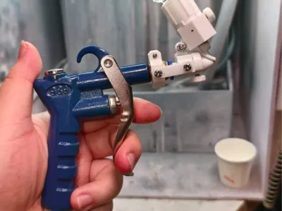 Siphon Gravity-fed 2-in-1 DIY Airbrush compatible with Dispay pigment bottles