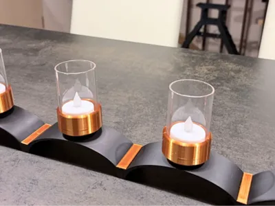 4x LED CANDLE HOLDER
