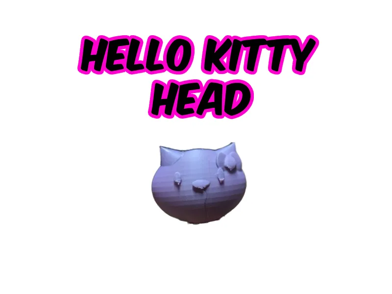 Hello kitty head