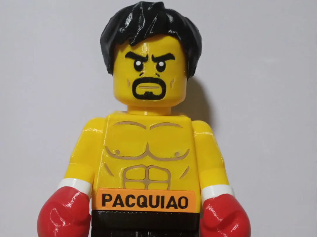 Pakyaw Mask Manny Pacman Pacquiao Giant Minifig No AMS - Free 3D Print Model ...