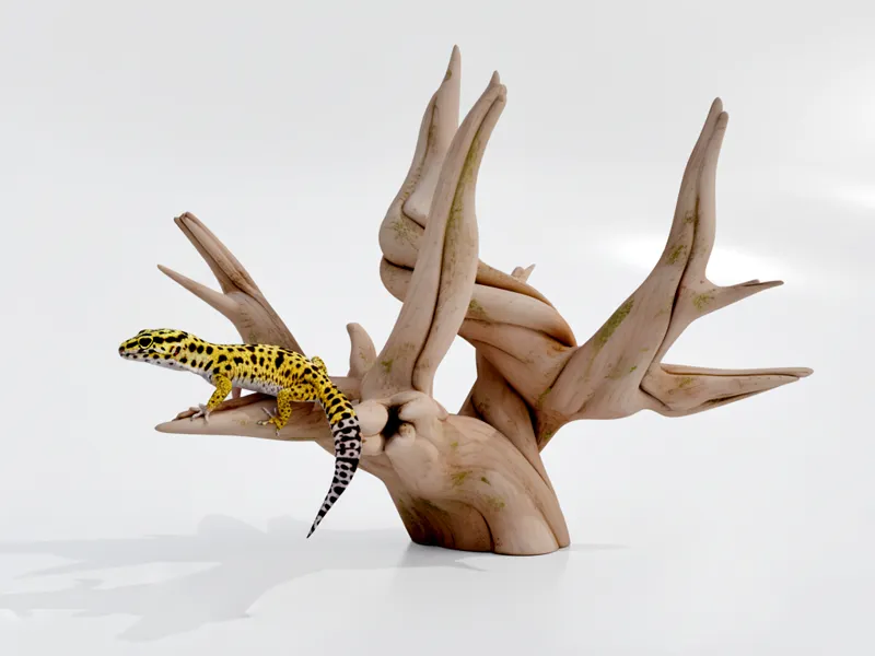 Twisted Driftwood V2 | Ancient Desert Environment