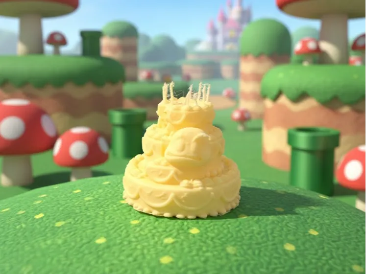 Goomba in a cake