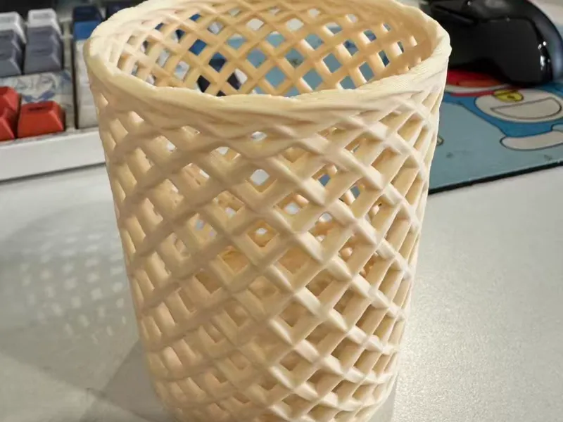 简约编织笔筒