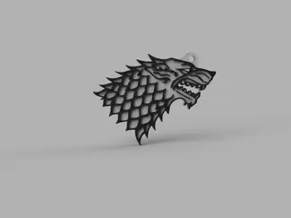Llavero/Colgante de Casa Stark/Game Of Thrones