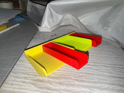 Perler beads, bead plate holder, standing plate rack (no supports)