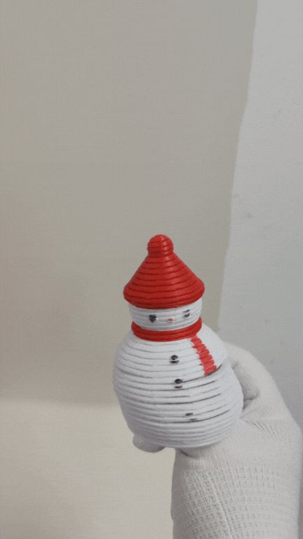 雪人弹簧解压玩具｜魔性摇摆的桌面小雪人｜甩一甩就停不下来