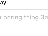 Dan boring thing