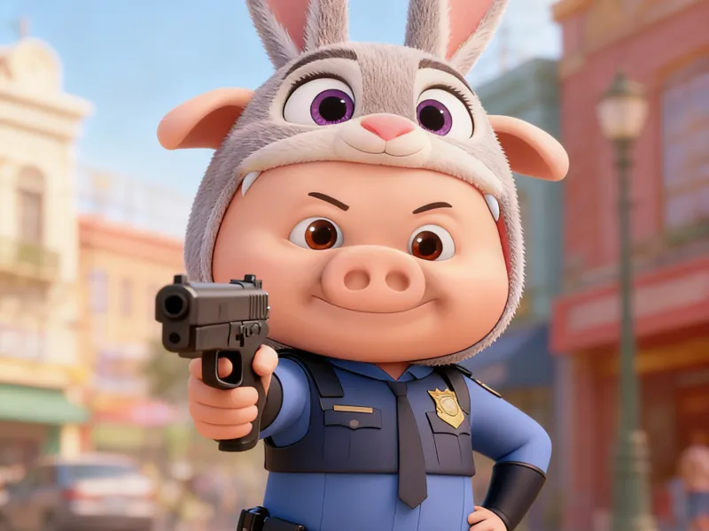 疯狂动物城-猪迪警官