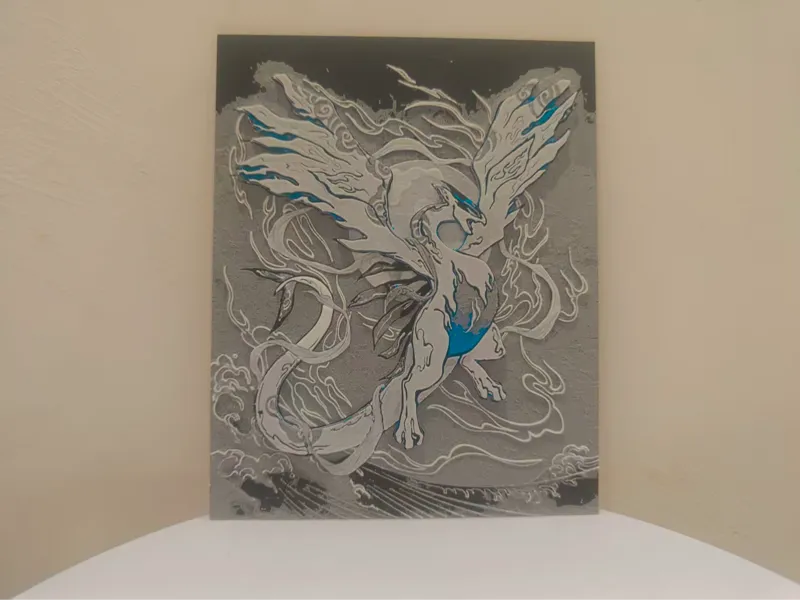 浮世绘风格版画宝可梦洛奇亚