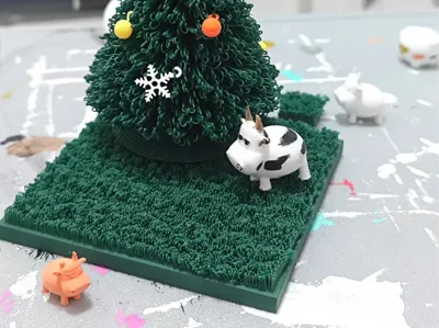 Grass, small grass, farm setup. 6x6cm