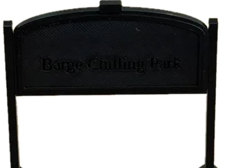 Barge Chilling Park Sign