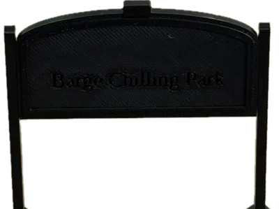 Barge Chilling Park Sign