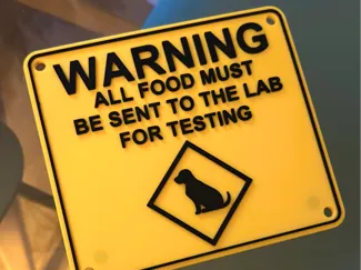 Labrador Fridge Sign